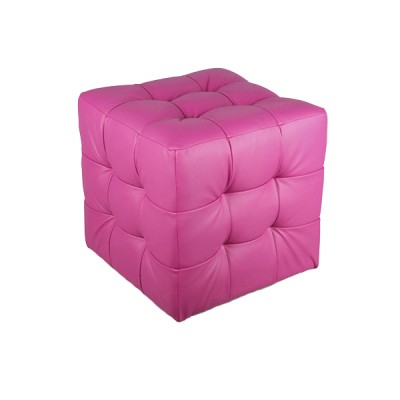 ПЛ-01 Банкетка "Куб-прошитый" Цвет: Розовый